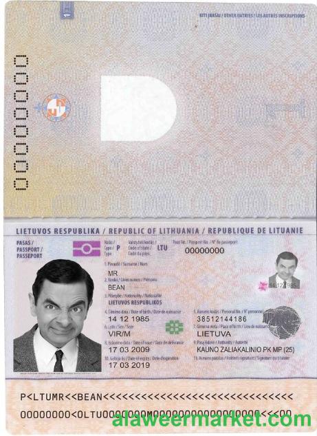 Lithuania passport